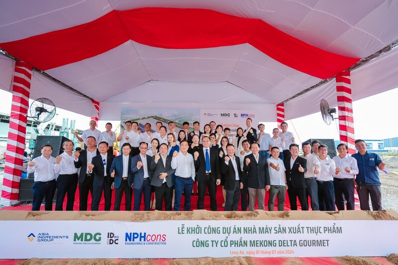 Tập Đoàn Nguyên Liệu Á Châu khởi công dự án nhà máy sản xuất thực phẩm MDG